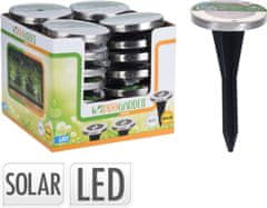 STREFA Solárna LED lampa 12 cm, výška 13 cm