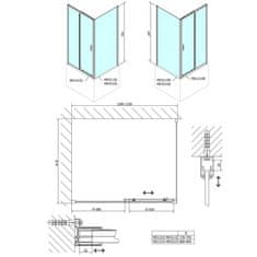 POLYSAN DEEP bočná stena 900x1500 cm, číre sklo MD3315 - Polysan