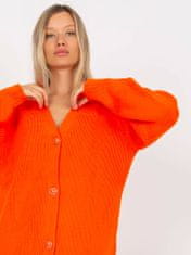 RUE PARIS Dámsky dlhý sveter Belamue oranžová Universal