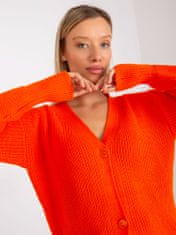 RUE PARIS Dámsky dlhý sveter Llace oranžová Universal