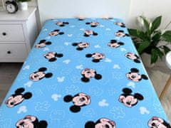 Jerry Fabrics Modrá detská plachta Mickey Mouse