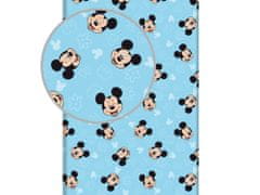 Jerry Fabrics Modrá detská plachta Mickey Mouse