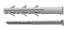 STREFA Rámová hmoždinka RMP 8x120 so skrutkou PZ - so zápustnou hlavou, nylon - balenie 25 kusov
