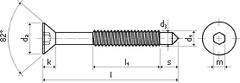 STREFA Nábytkové skrutky IKEA M6 x 83 ZB - balenie 200 kusov