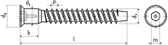 STREFA Konfirmát 2,2 mm 6H 5,0 x 40 ZB - balenie 500 ks