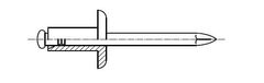 STREFA Tesniaci nit Al/st 4,0 x 10 RAL 8004 - RAL 8004, broskyňovo hnedá - balenie 500 ks