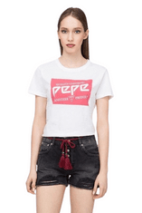 Pepe Jeans  Dámske Tričko Krátky rukáv LUCILA Biela XS