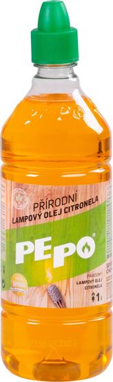 PE-PO Olej PE-PO lampový 1000 ml, prírodný, repelentný, proti komárom, Citronella