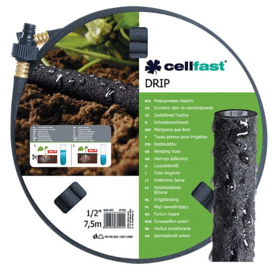 Cellfast Hadica Cellfast DRIP 1/2", L-15.0 m, priesaková, záhradná