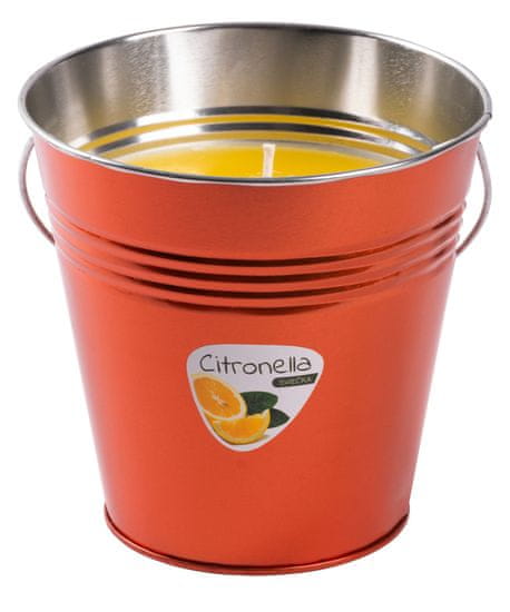 Strend Pro Sviečka Citronella CB163, repelentná, vedro, 610 g, 150x150 mm