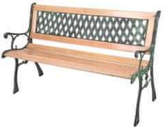 ST LEISURE EQUIPMENT Lavička GODIVA, záhradná, drevo/plast, 122x54x73 cm