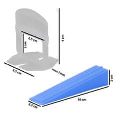 Strend Pro Medzerník Strend Pro LS210W, nivelačný, pod obklad, 1.0 mm, bal. 100 ks, plast biely