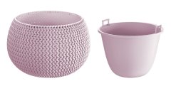 Prosperplast Kvetináč SPLOFY Bowl 290x195 mm, light berry, s vložkou