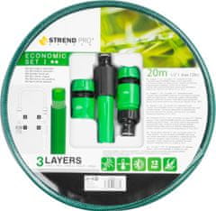 STREND PRO GARDEN Hadica Strend Pro Economic, 1/2", L-20 M, sada adaptér, dýza, spojky, záhradná