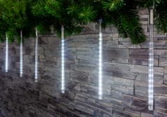 Reťaz MagicHome Vianoce Icicle, 720 LED studená biela, 24 cencúľov, vodopádový efekt, 230 V, 50 Hz, IP44, exteriér, osvetlenie, L-7,50 x 0,30 m
