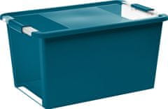Box s vekom KIS Bi-Box L, 40 lit., tyrkysový, 35x55x28 cm