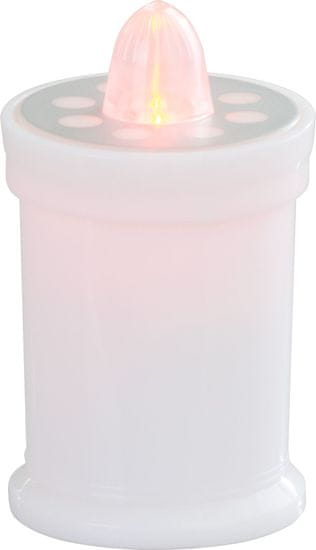 Sviečka MagicHome TG-18, LED, na hrob, biela, 11 cm, (súčasť balenia 2xAA)