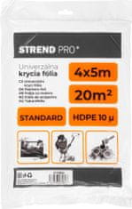 Strend Pro Fólia krycia Strend Pro Standard, maliarska, 4x5 m, 10µ, zakrývacia (5 ks)