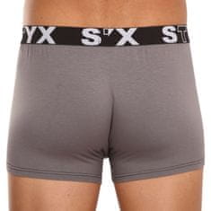 Styx 3PACK pánske boxerky športová guma nadrozmer tmavo sivé (R10636363) - veľkosť 4XL