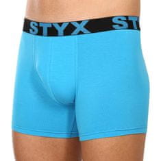 Styx 3PACK pánske boxerky long športová guma svetlo modré (3U1169) - veľkosť L