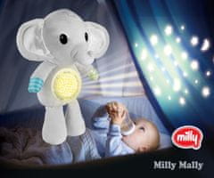 MillyMally Plyšová hračka Milly Mally s projektorom Milly Elephant