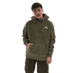 Alpha Industries  Pánska Mikina Teddy Hoody Zelená M