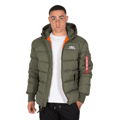 Alpha Industries  Zimná bunda Hooded Puffer Alpha Zelená XL