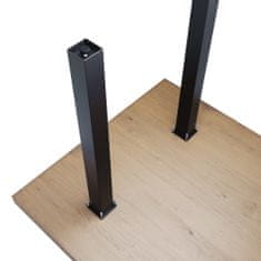 4x Stolová podnož, Stolová noha v čiernej farba, podnož pre jedálenský stôl alebo konferenčný stolík, Kovová noha na stôl - 72 cm