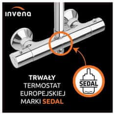 Invena Sprchový stĺp s termostatickou batériou imola exe (AU-11-001-Q)