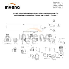 Invena Termostatická sada ventilov, typ duoplex, pre stredové pripojenie, farba: biela (CZ-87-B15-A)