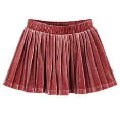 Vidaxl Detská plisovaná sukňa stredne tmavý odtieň ružovej 92