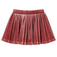 Vidaxl Detská plisovaná sukňa stredne tmavý odtieň ružovej 92