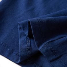 Vidaxl Detské tričko dlhý rukáv poník námornícke modré 92