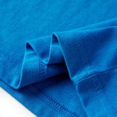 Vidaxl Detské tričko s dlhými rukávmi kobaltovo modré 104