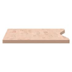 Vidaxl Stolová doska 100x(45-50)x2,5 cm masívny buk