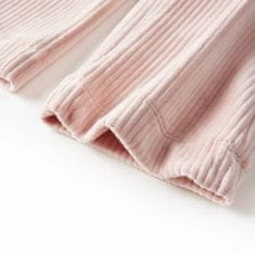 Vidaxl Detské nohavice manšestrové svetlo ružové 92