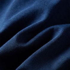 Vidaxl Detské tričko dlhý rukáv futbalové ihrisko námornícke modré 92