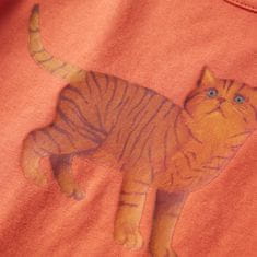Vidaxl Detské tričko s dlhými rukávmi pálené oranžové 116