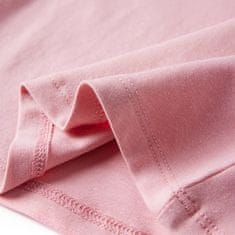 Vidaxl Detské tričko dlhý rukáv poník svetlo ružové 92