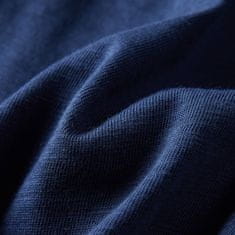 Vidaxl Detské tričko s dlhými rukávmi námornícke modré 128