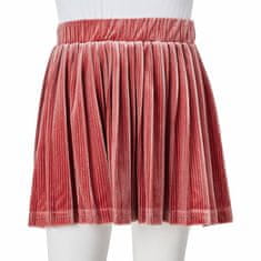Vidaxl Detská plisovaná sukňa stredne tmavý odtieň ružovej 104