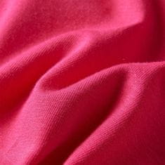 Vidaxl Detské tričko s dlhými rukávmi žiarivo ružové 128