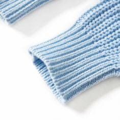 Vidaxl Detský sveter pletený modrý 116