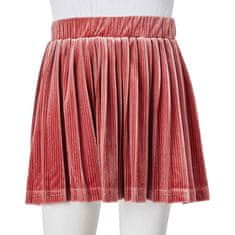 Vidaxl Detská plisovaná sukňa stredne tmavý odtieň ružovej 128