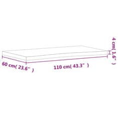 Vidaxl Stolová doska 110x(55-60)x4 cm masívny buk