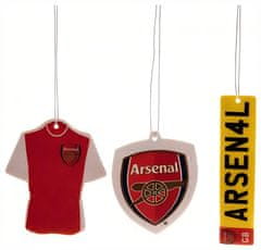 FAN SHOP SLOVAKIA Osviežovač do auta Arsenal FC, 3 ks, klubový design