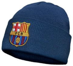 FAN SHOP SLOVAKIA Detská zimná čiapka FC Barcelona, tmavo modrá