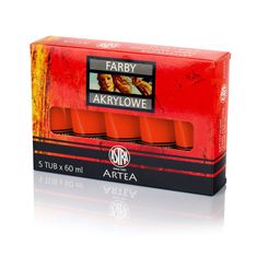 Astra ARTEA Akrylová farba Profi 60ml, Cadmium Orange / Kadmiová Oranžová, 83410931