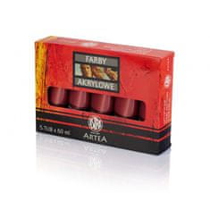 Astra ARTEA Akrylová farba Profi 60ml, Mahogany Red / Mahagónová Červená, 309118010