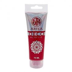 Astra ARTEA Deco, Akrylová farba 75ml, Deep Red / Tmavá Červená, 309123005